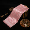 Handloom Banarasi Silk Saree in Rose Gold