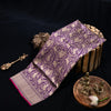 Handloom Banarasi Silk Saree in Majestic Purple