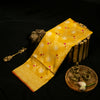 Golden Sunflower Handloom Banarasi Silk Saree