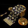 Handloom Banarasi Silk Saree in Enchanting Black