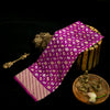 Deep Amethyst Purple Handloom Banarasi Saree