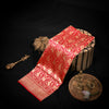 Handloom Banarasi Silk Saree in Crimson Red