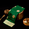 Deep Emerald Green Banarasi Handloom Silk Saree