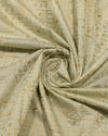 Mul Chanderi ThreadWork - Pistachio