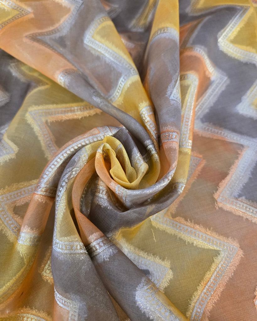 Shade Silk Organza  -  Shades of Multi colour