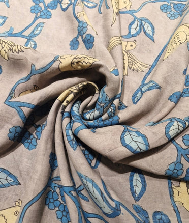 Pen Kalamkari - Ash Grey