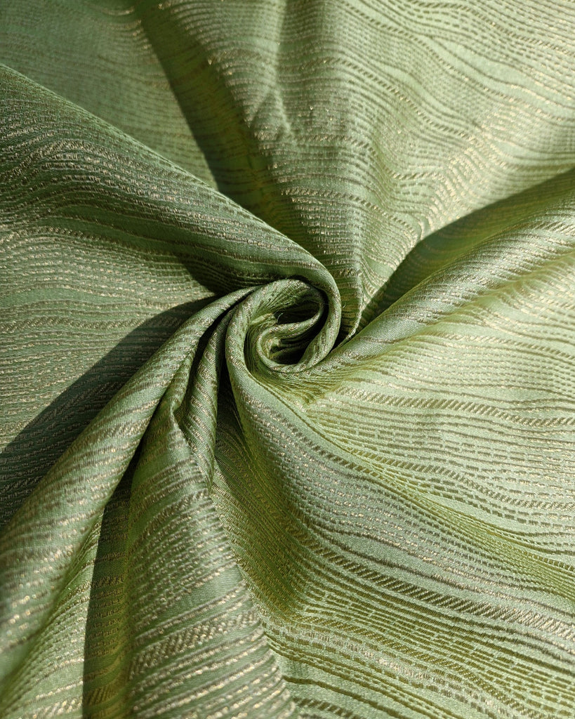 Mashru Banaras - Pista Green