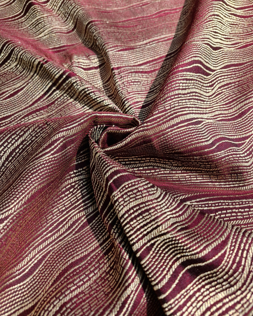 Mashru Banaras - Maroon