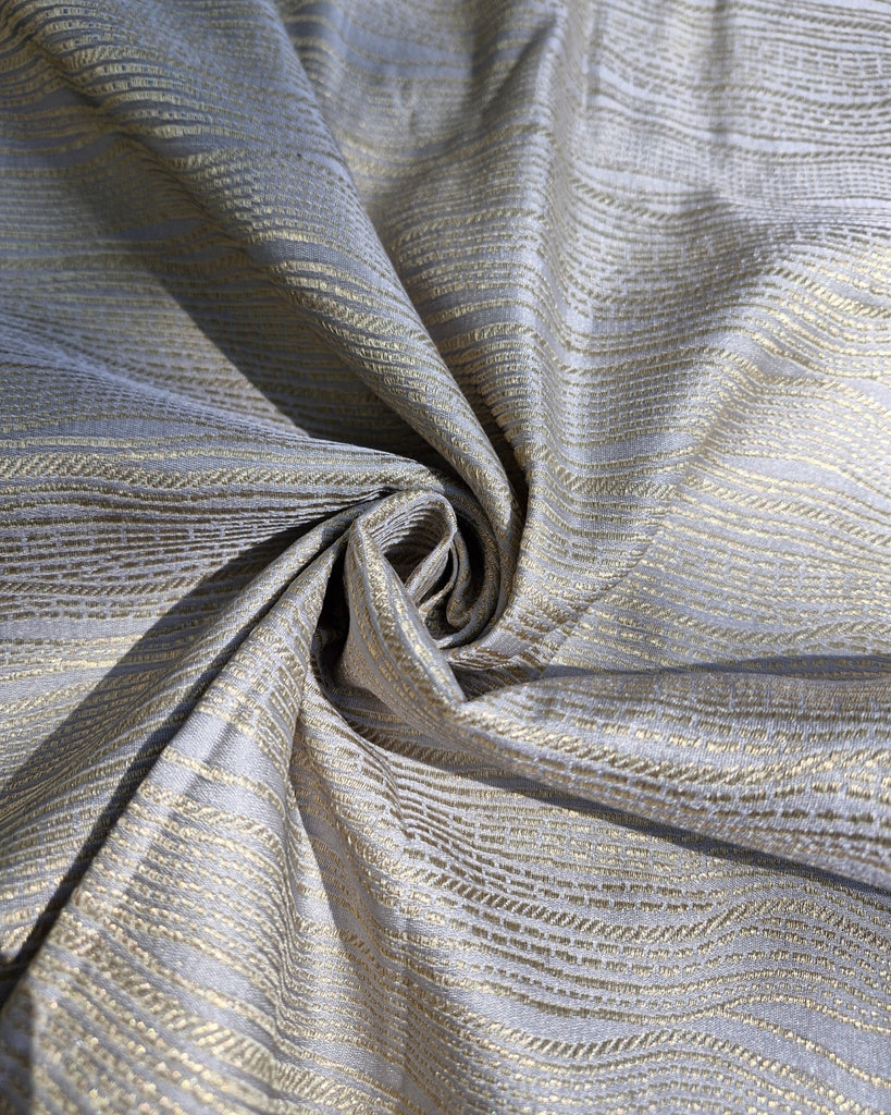 Mashru Banaras - Soft Silver Grey