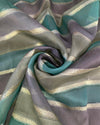 Shade Silk Organza  -  Shades of Peacock Green
