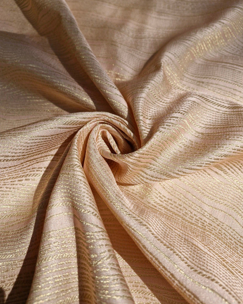 Mashru Banaras - Peach Blush