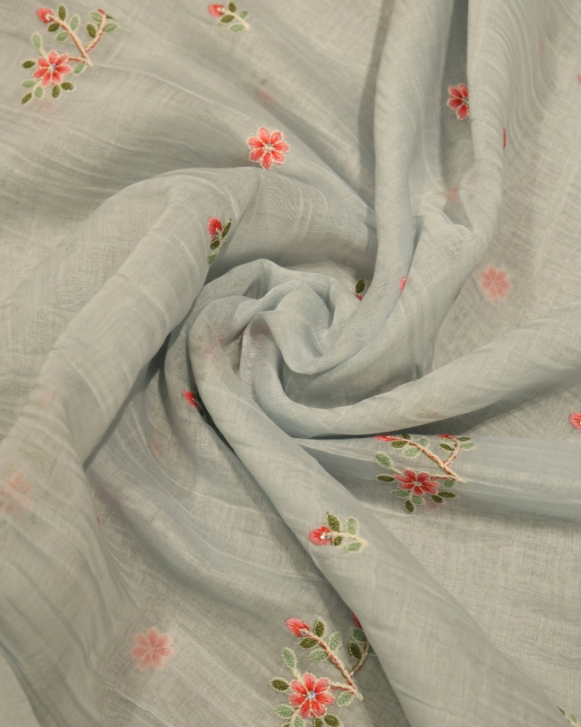 Mul Chanderi - Grey
