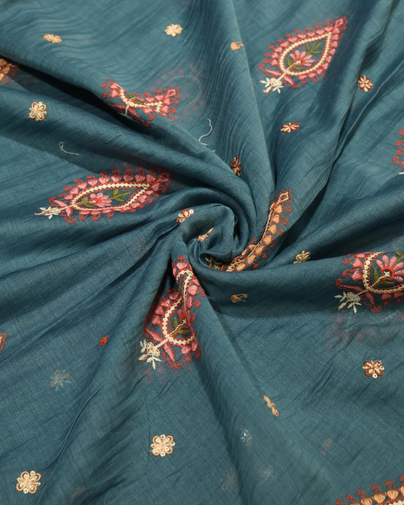 Mul Chanderi - Blue