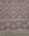 Musleen Embroidery - Dusty Lavender