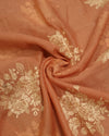 Mul Chanderi - Muted Coral