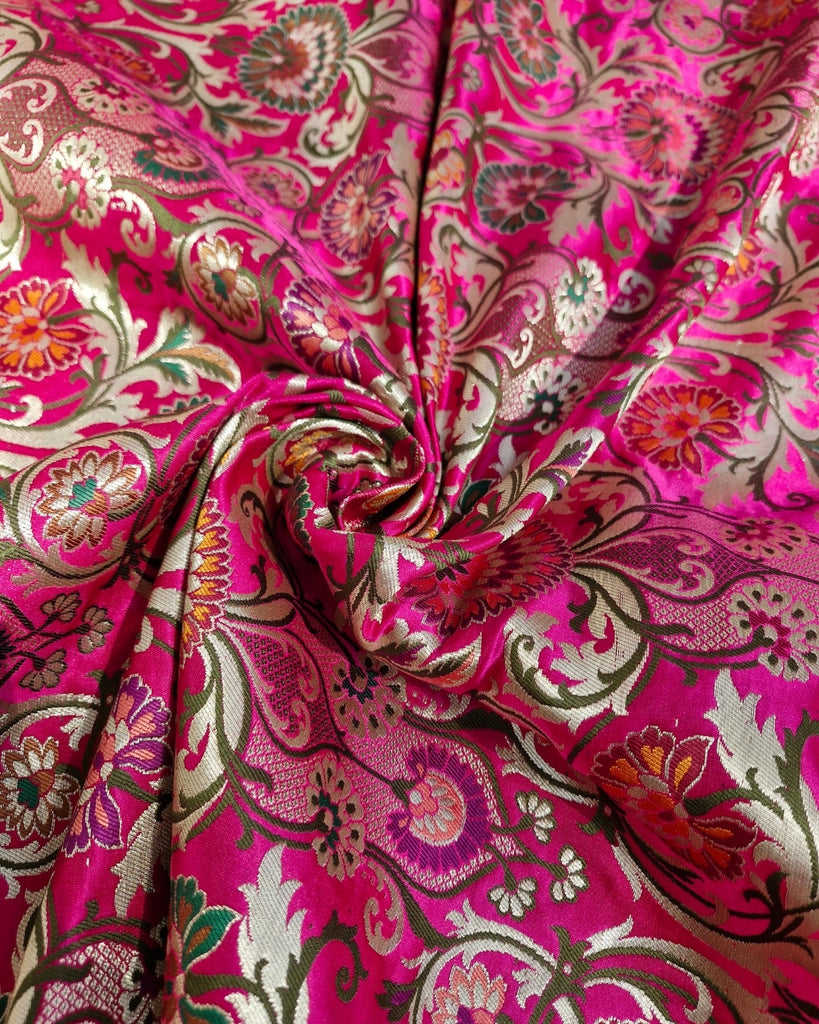 Kadwar Banaras - Deep Rani Pink