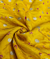 Chenia Bandhani Silk - Bright yellow