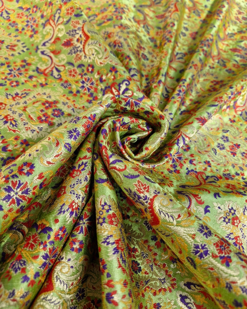 Kadwar Banaras - Soft Pista Green