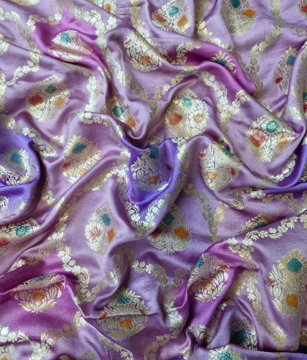 Mashru – Lavender Bloom