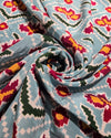 Pure Patola Printed Silk - Grey