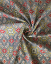 Silk Cotton Ikkat - Steel Grey