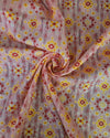 Silk Cotton Ikkat - Blush Pink