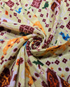 Pure Patola Printed Silk - Cream