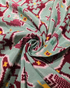 Pure Patola Printed Silk - Mint Green