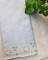 Kora with Embroidery - Light pastel blue