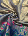 Tissue Paithani - Silver Grey