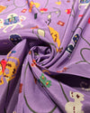 Pure Patola Printed Silk - Lavender Purple