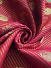 Silk Meenakari Buttas - Rani Pink