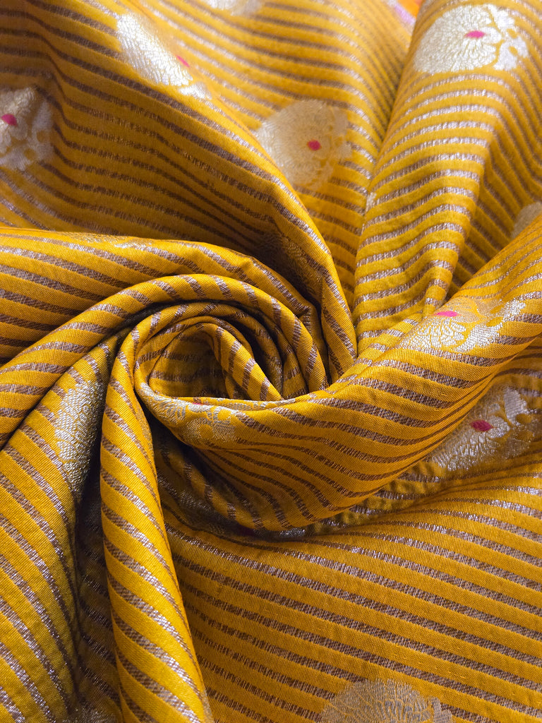 Silk Meenakari Buttas - Yellow