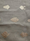 Linen With Gotta Buttas - Taupe Grey