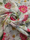 Printed Chiffon - Rose Pink