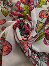 Printed Chiffon - Pearl White