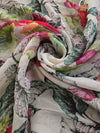 Printed Chiffon - Ivory White