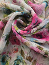 Printed Chiffon - Pastel Floral Multicolour