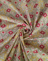 Silk Cotton Ikkat - Sage Green