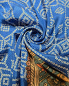 Pure Printed Silk (Bandini & Kalamkari) - Blue
