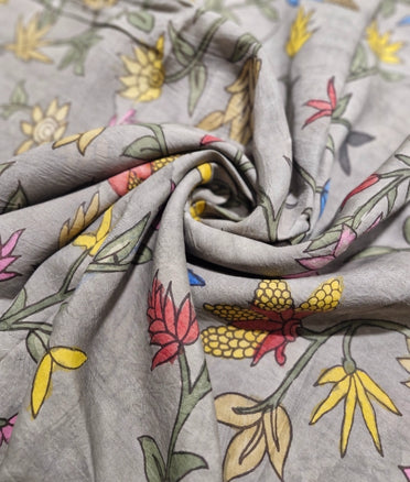 Pen Kalamkari - Stone grey