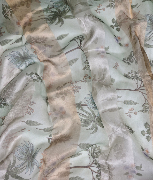 Tissue organza - Pale pistachio green