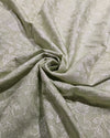 Thread Work Chanderi - Soft Pastel Sage