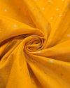 Raw silk with small buttas - Yellow