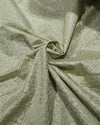 Thread Work Chanderi - Olive green