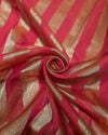 Chanderi Tissue - Deep Rani Pink