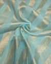 Chanderi Tissue - Ice Blue