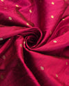 Raw silk with small buttas - Pink