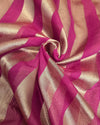 Chanderi Tissue - Magenta Rose