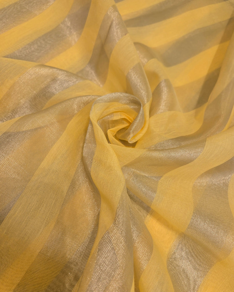 Chanderi Tissue - Butter Yellow
